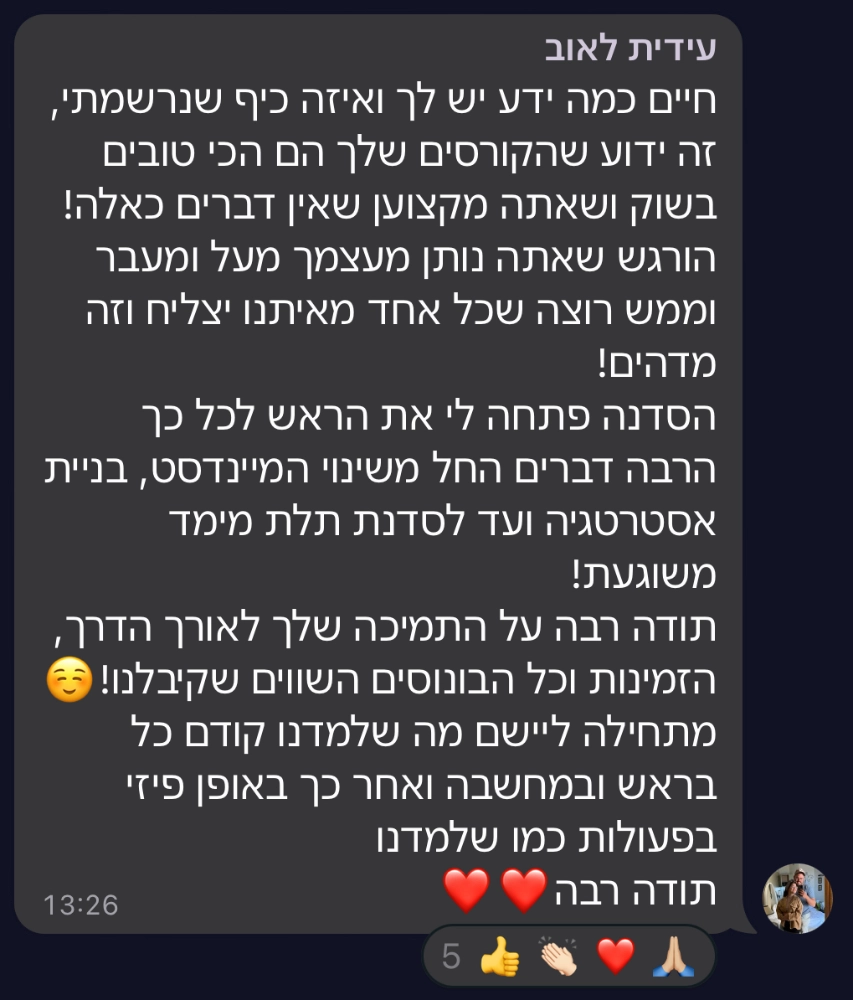 המלצה על סדנת טופליינר — בניית עסק מעיצוב ובניית אתרים עם חיים בניסטי (23)