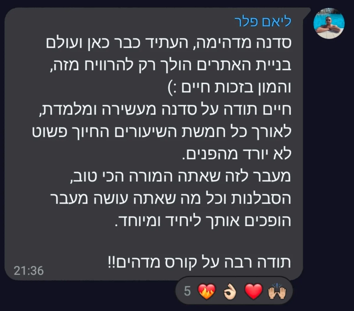 המלצה על סדנת וייבליינר — בניית אתרים ואפליקציות ב-AI עם חיים בניסטי (5)
